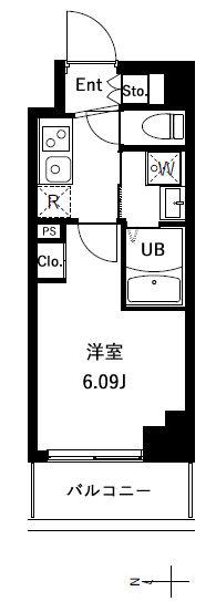 アーバンパーク川口並木(1K/2階)の間取り写真