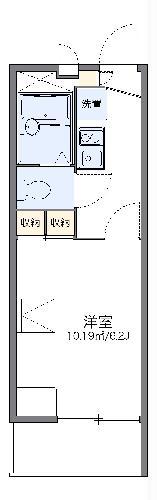 レオパレス南風(1K/3階)の間取り写真