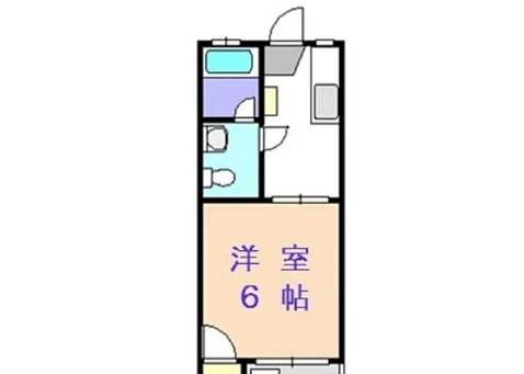 リベルタテイク8(1K/2階)の間取り写真