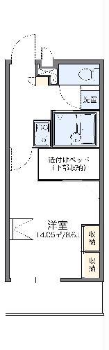 レオパレス秀(1K/2階)の間取り写真