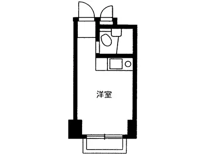 御影バーディーライフ(ワンルーム/2階)の間取り写真