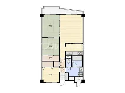 イトーピア高松(3LDK/5階)の間取り写真