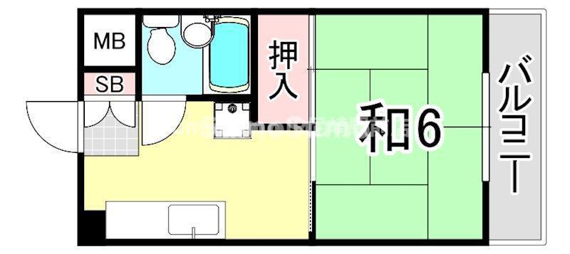 3Mドリームハイツ(1K/3階)の間取り写真