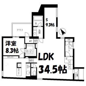VISCONTI覚王山(1SLDK/4階)の間取り写真
