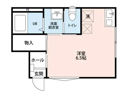 雅III(ワンルーム/1階)の間取り写真