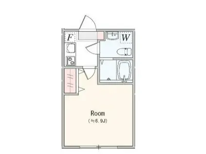 アザーレ・レーヴ淵野辺(1K/2階)の間取り写真