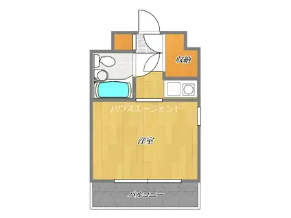 コーポレージ中葛西(1K/3階)の間取り写真