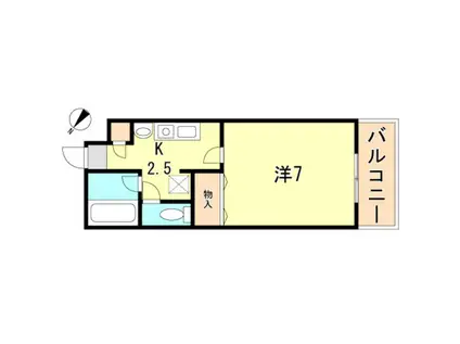 北野マンション(1K/3階)の間取り写真