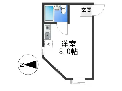 ウルシハラマンション(ワンルーム/3階)の間取り写真