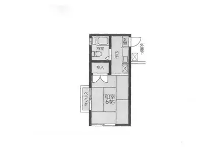 ハイツコンノ(1K/2階)の間取り写真