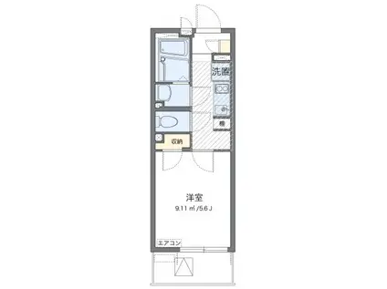 レオネクストYAM(1K/2階)の間取り写真