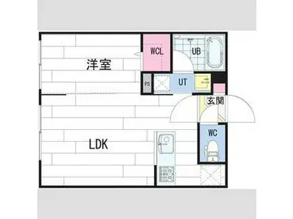 SAINT-JULIEN(1LDK/3階)の間取り写真