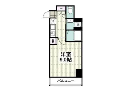 UTステージ横浜吉野町(1K/6階)の間取り写真