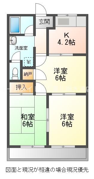 SSコーポTERRA(3K/4階)の間取り写真