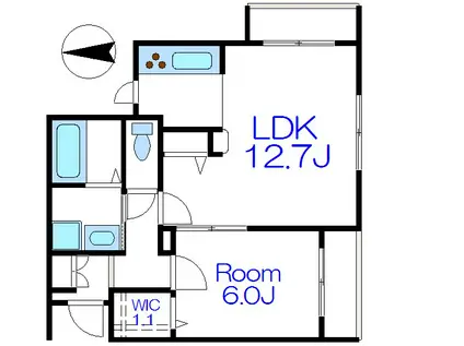 オータムマウンテン三番館(1LDK/3階)の間取り写真