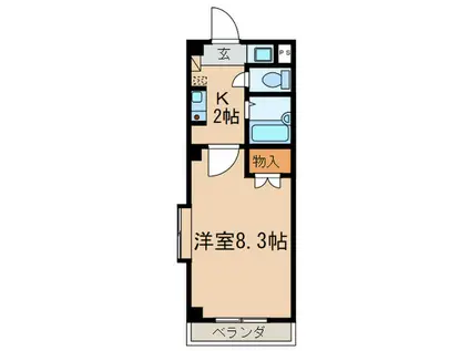 プレセンテ北千種(1K/3階)の間取り写真