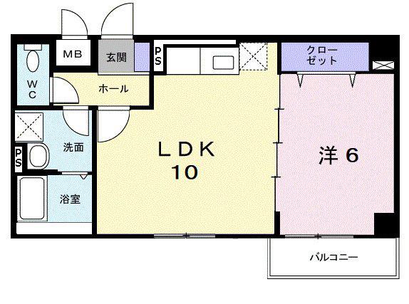 フロレスタ(1LDK/2階)の間取り写真