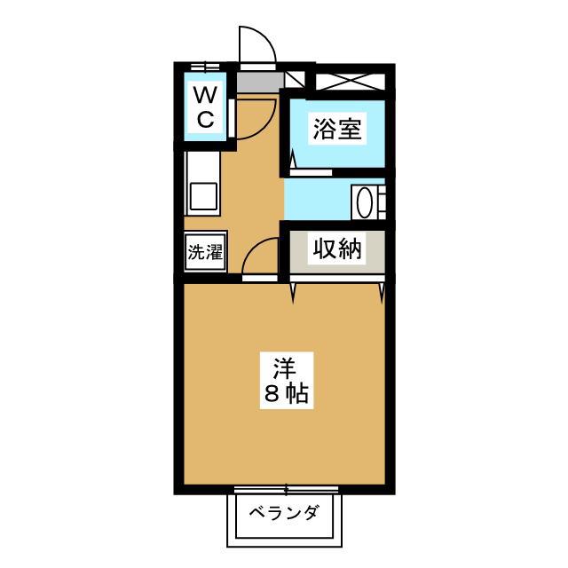 窪田コーポ A(1K/1階)の間取り写真