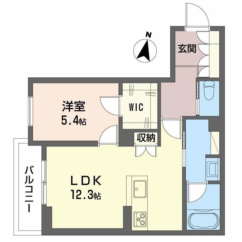 カノープス(1LDK/2階)の間取り写真