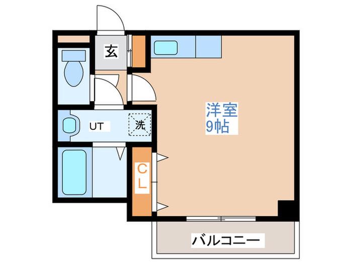 セントポーリア平岸(ワンルーム/2階)の間取り写真