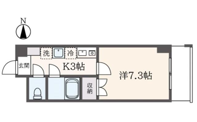 SHIRAITO MS‐1(1K/3階)の間取り写真