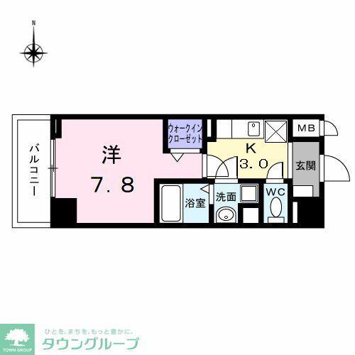 アーバンスクウェア丸の内(1K/11階)の間取り写真