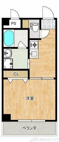 ハイツASK(1K/2階)の間取り写真