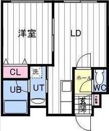ブリリアント平岸(1LDK/3階)の間取り写真