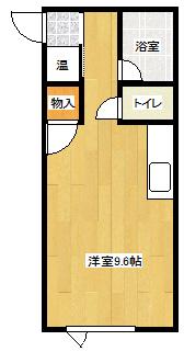 ハイツロイヤルシティー(ワンルーム/1階)の間取り写真