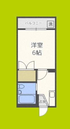 メゾン杉本(1K/3階)の間取り写真