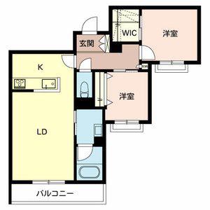 シャーメゾン英賀保東(2LDK/3階)の間取り写真