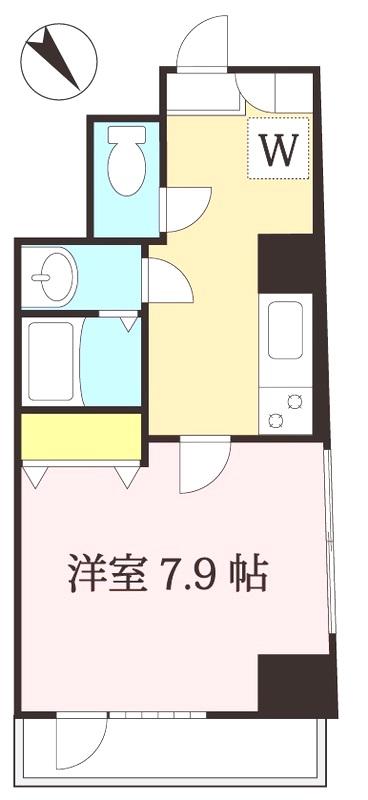 アース向ヶ丘(1K/7階)の間取り写真