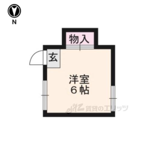 上賀茂アパート(ワンルーム/2階)の間取り写真