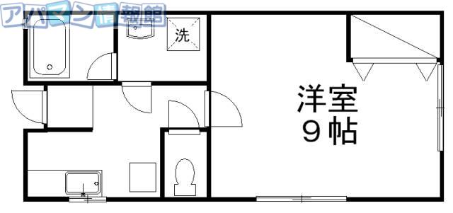 コーポMS(1K/2階)の間取り写真