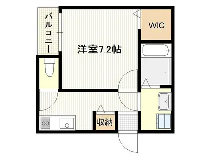 COIN ウエスト(1K/2階)の間取り写真