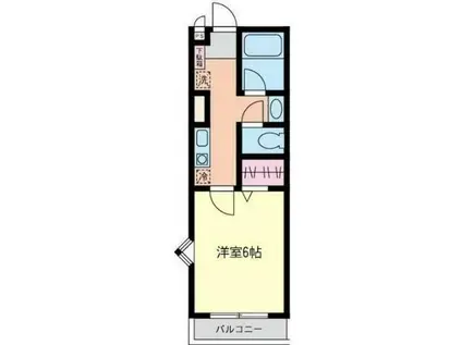 アンクレージュ(1K/2階)の間取り写真