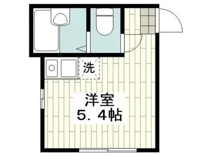 HAWK FIVE- ホークファイブ(ワンルーム/2階)の間取り写真