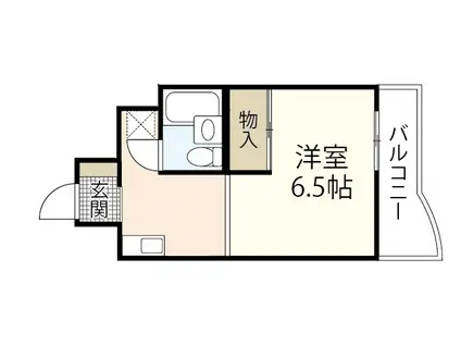 東雲コーポ(1K/2階)の間取り写真