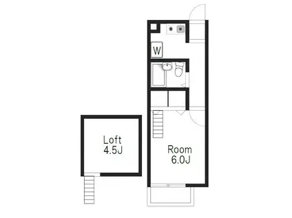 ハウス933(ワンルーム/2階)の間取り写真