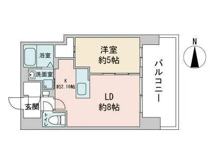 モデナフィネスト(1LDK/7階)の間取り写真