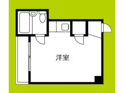 サンハイツ粉浜(ワンルーム/2階)の間取り写真