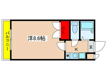 アム-ルグランシャリオ(1K/2階)の間取り写真