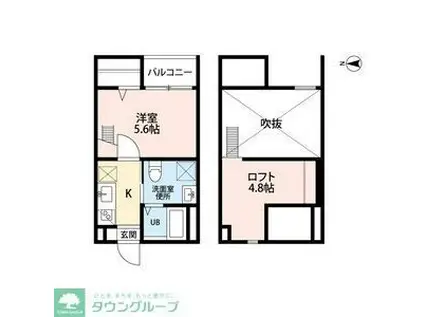 LIBERTE (1K/1階)の間取り写真