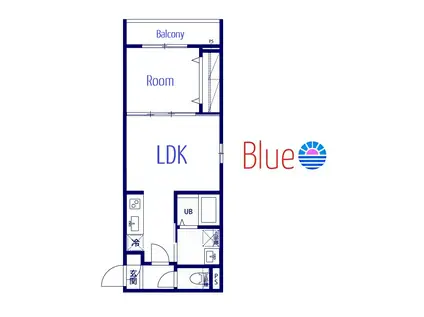 KAMAKURA HILLS(1LDK/1階)の間取り写真