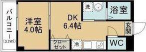 TERASU仙台(1DK/1階)の間取り写真