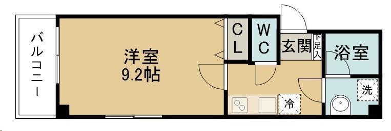 フィオーレ壱番館(1K/3階)の間取り写真