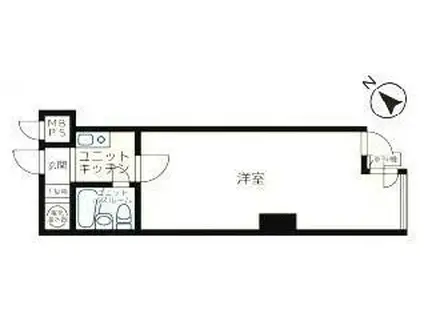セントラル東銀座(1K/9階)の間取り写真