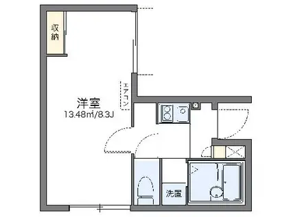 レオネクスト杉山III(1K/2階)の間取り写真