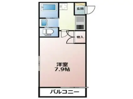 FUSION練馬桜台(1K/2階)の間取り写真