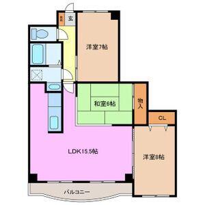 SOLEIL(3LDK/3階)の間取り写真